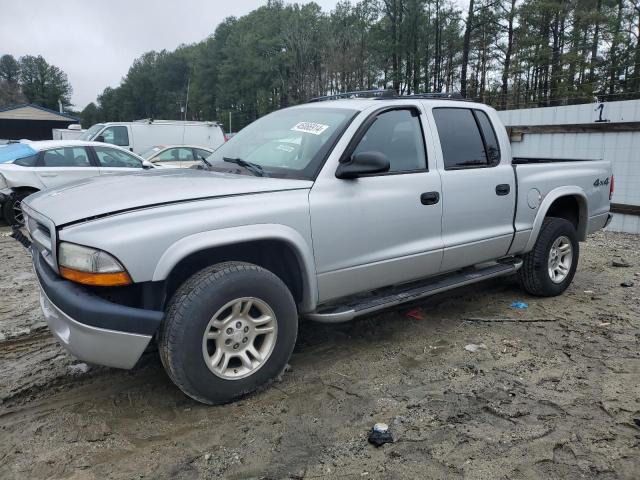 1D7HG38X73S369132 - 2003 DODGE DAKOTA QUAD SPORT SILVER photo 1