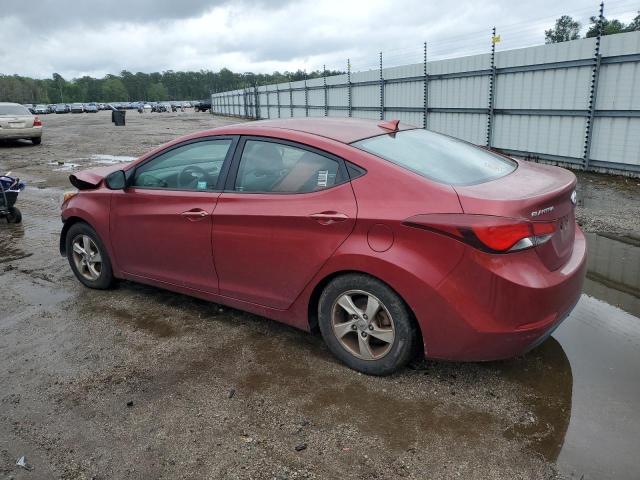 5NPDH4AE0FH589882 - 2015 HYUNDAI ELANTRA SE RED photo 2