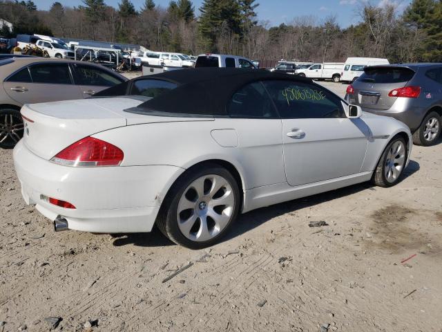 WBAEK73474B260183 - 2004 BMW 645 CI AUTOMATIC WHITE photo 3