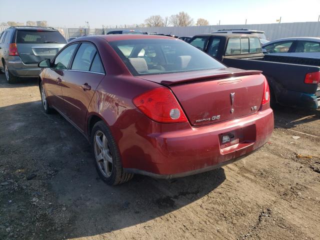 1G2ZG57N884185358 - 2008 PONTIAC G6 BASE RED photo 3