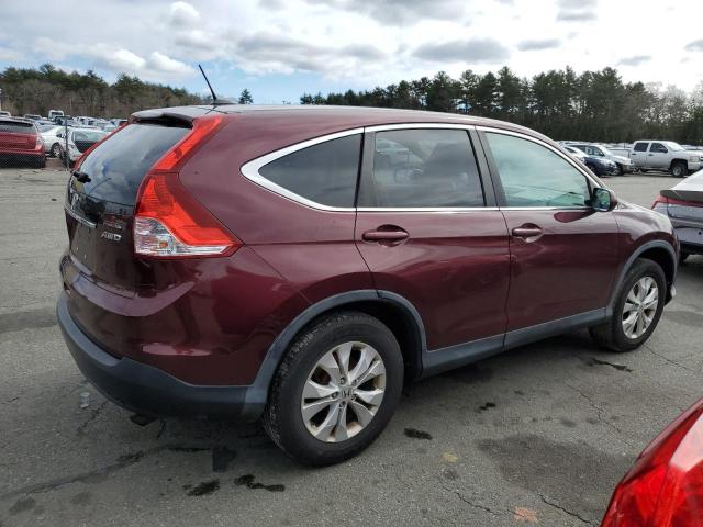 5J6RM4H75DL071911 - 2013 HONDA CR-V EXL BURGUNDY photo 3