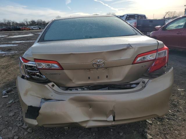 4T4BF1FKXCR187154 - 2012 TOYOTA CAMRY BASE TAN photo 6