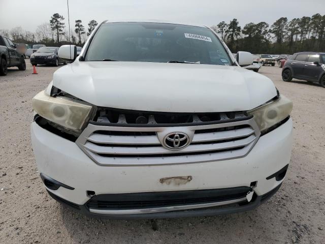 5TDZK3EH1BS046017 - 2011 TOYOTA HIGHLANDER BASE WHITE photo 5