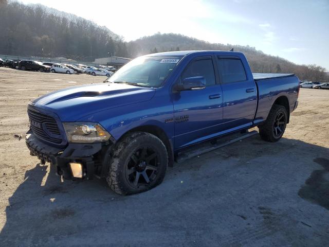 1C6RR7UT4JS136610 - 2018 RAM 1500 SPORT BLUE photo 1