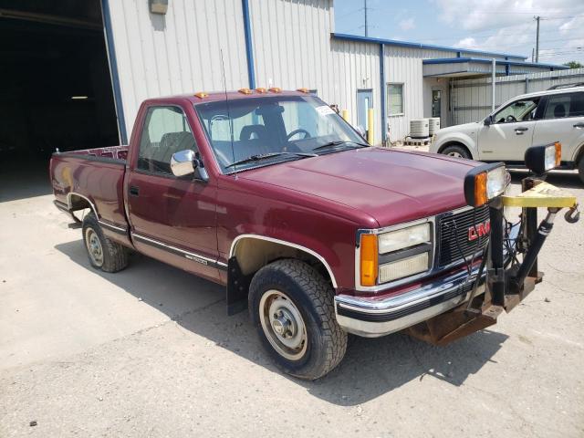 1GTEK14K2PZ543759 - 1993 GMC SIERRA K1500 BURGUNDY photo 4