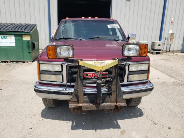 1GTEK14K2PZ543759 - 1993 GMC SIERRA K1500 BURGUNDY photo 5