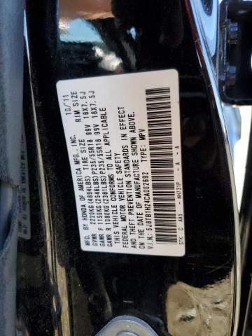 5J8TB1H24CA002692 - 2012 ACURA RDX BLACK photo 13