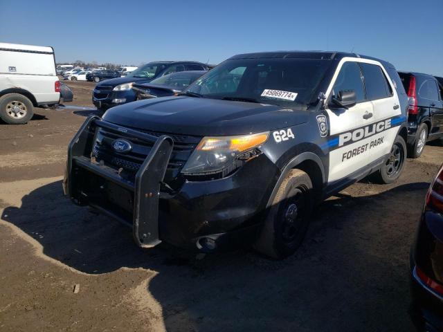 1FM5K8AR7EGA28495 - 2014 FORD EXPLORER POLICE INTERCEPTOR أسود صورة 1