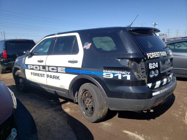 1FM5K8AR7EGA28495 - 2014 FORD EXPLORER POLICE INTERCEPTOR أسود صورة 2
