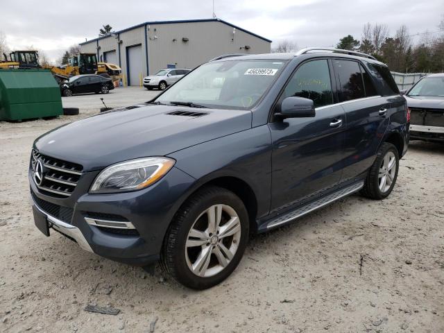 4JGDA5HB4EA388199 - 2014 MERCEDES-BENZ ML 350 4MATIC GRAY photo 1