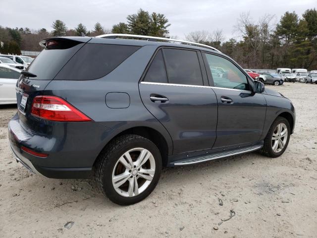 4JGDA5HB4EA388199 - 2014 MERCEDES-BENZ ML 350 4MATIC GRAY photo 3