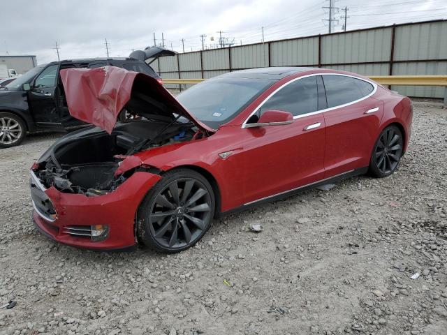 5YJSA1DP5DFP08965 - 2013 TESLA MODEL S Կարմիր լուսանկար 1