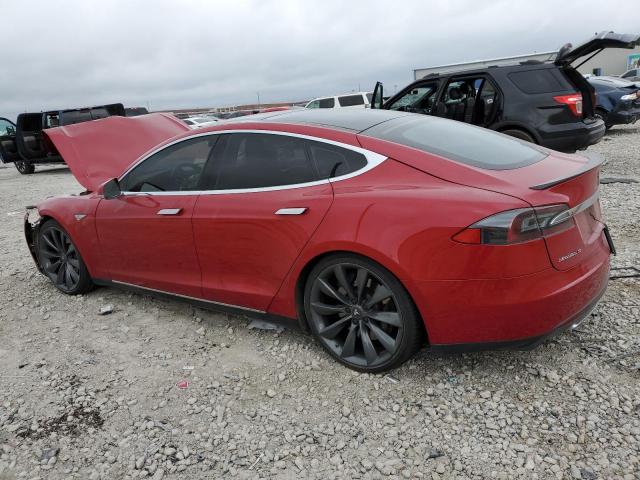 5YJSA1DP5DFP08965 - 2013 TESLA MODEL S Կարմիր լուսանկար 2