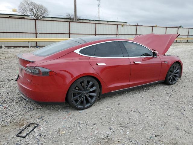 5YJSA1DP5DFP08965 - 2013 TESLA MODEL S Կարմիր լուսանկար 3
