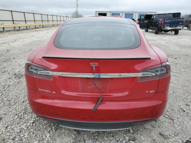 5YJSA1DP5DFP08965 - 2013 TESLA MODEL S Կարմիր լուսանկար 6