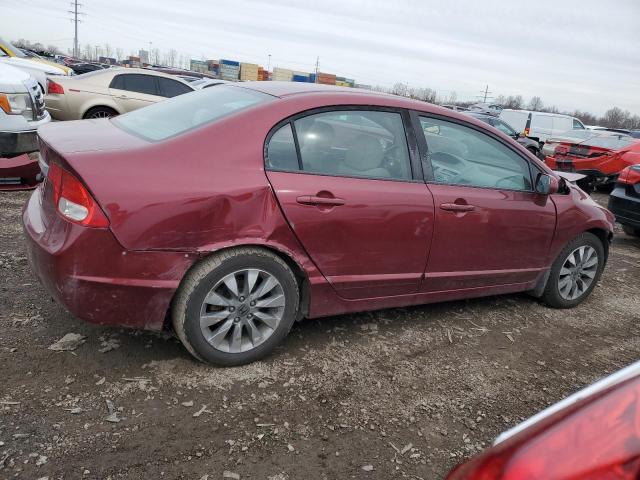 19XFA1F83BE010896 - 2011 HONDA CIVIC EX MAROON photo 3