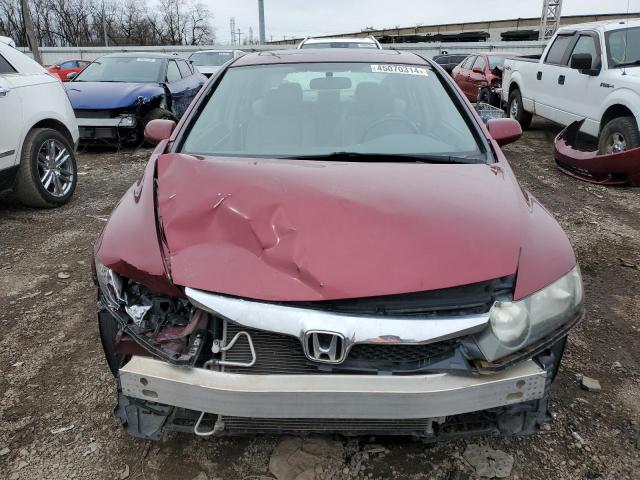 19XFA1F83BE010896 - 2011 HONDA CIVIC EX MAROON photo 5