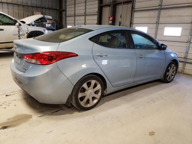 KMHDH4AE7DU570440 - 2013 HYUNDAI ELANTRA GLS BLUE photo 3