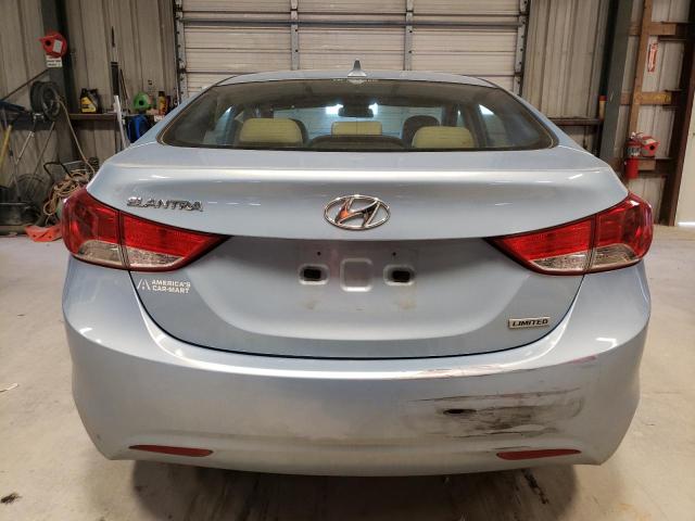 KMHDH4AE7DU570440 - 2013 HYUNDAI ELANTRA GLS BLUE photo 6