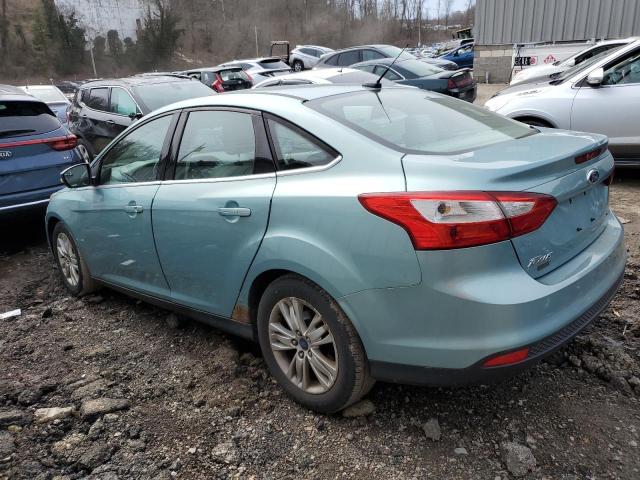 1FAHP3H2XCL197712 - 2012 FORD FOCUS SEL BLUE photo 2