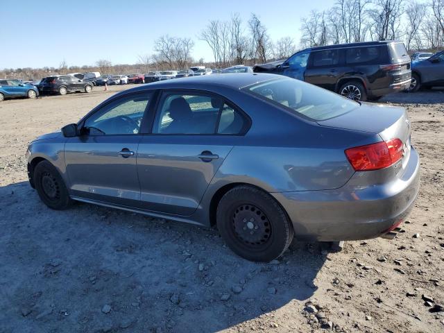 3VW2K7AJ1EM308685 - 2014 VOLKSWAGEN JETTA BASE GRAY photo 2