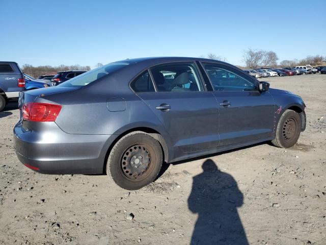 3VW2K7AJ1EM308685 - 2014 VOLKSWAGEN JETTA BASE GRAY photo 3