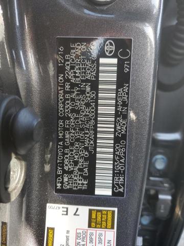 JTDKARFP8H3004130 - 2017 TOYOTA PRIUS PRIM CHARCOAL photo 13