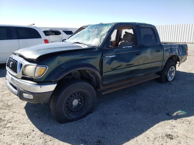 5TEGN92N12Z076312 - 2002 TOYOTA TACOMA DOUBLE CAB PRERUNNER GREEN photo 1