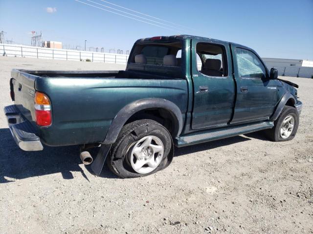 5TEGN92N12Z076312 - 2002 TOYOTA TACOMA DOUBLE CAB PRERUNNER GREEN photo 3