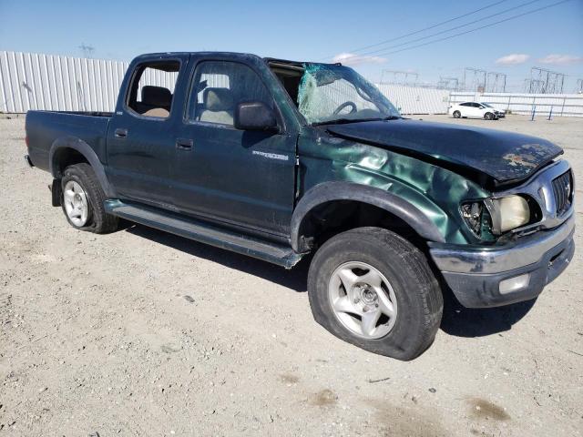 5TEGN92N12Z076312 - 2002 TOYOTA TACOMA DOUBLE CAB PRERUNNER GREEN photo 4