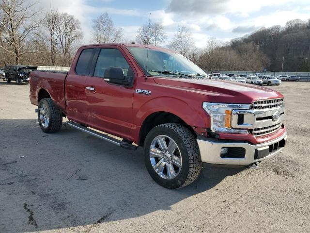 1FTEX1EP5JFB54330 - 2018 FORD F150 SUPER CAB RED photo 4