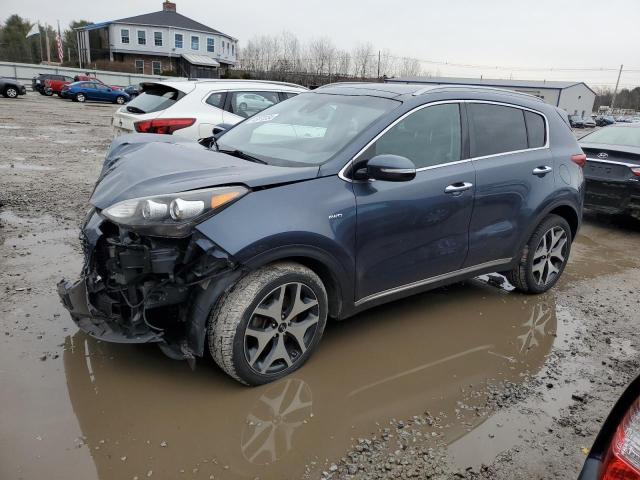 KNDPRCA63H7098713 - 2017 KIA SPORTAGE SX BLUE photo 1