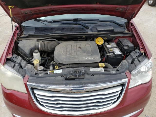 2C4RC1BG8ER394911 - 2014 CHRYSLER TOWN & COU TOURING 勃艮第红 照片 12
