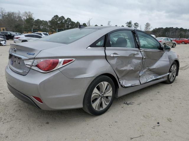 KMHEC4A44DA073292 - 2013 HYUNDAI SONATA HYBRID SILVER photo 3