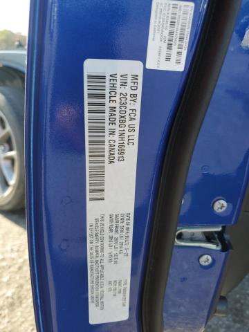 2C3CDXBG1NH166913 - 2022 DODGE CHARGER SXT BLUE photo 13