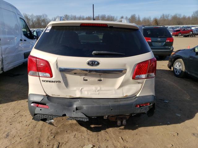 5XYKUDA13BG071315 - 2011 KIA SORENTO EX WHITE photo 6