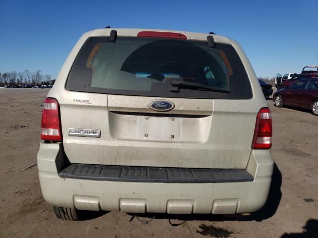 1FMCU027X9KA43480 - 2009 FORD ESCAPE XLS BEIGE photo 6