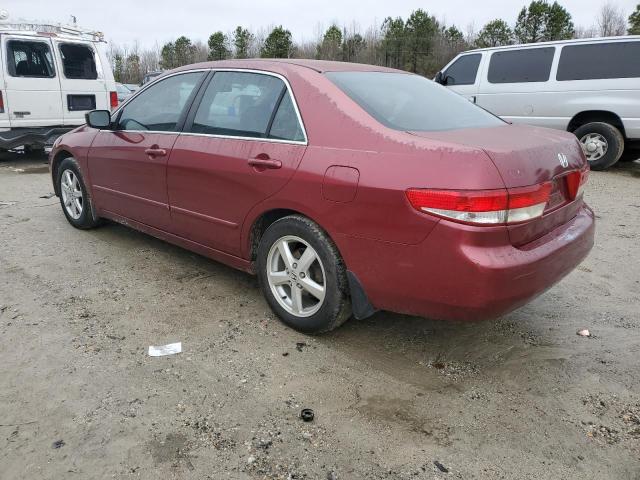 1HGCM56653A000652 - 2003 HONDA ACCORD EX RED photo 2