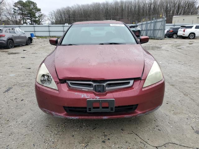 1HGCM56653A000652 - 2003 HONDA ACCORD EX RED photo 5