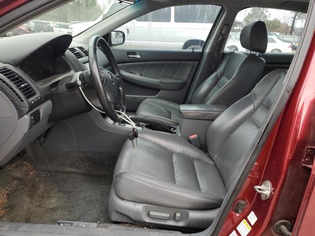 1HGCM56653A000652 - 2003 HONDA ACCORD EX RED photo 7