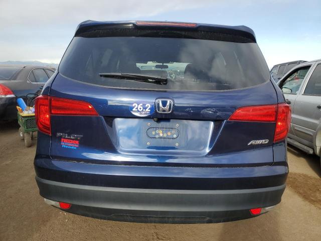 5FNYF6H37GB035715 - 2016 HONDA PILOT EX BLUE photo 6