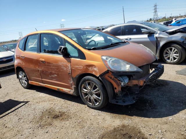 JHMGE8H41AS021126 - 2010 HONDA FIT SPORT ORANGE photo 4