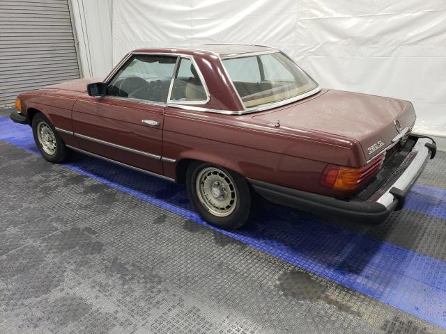 WDBBA45A5CB012439 - 1982 MERCEDES-BENZ 380 SL BURGUNDY photo 2