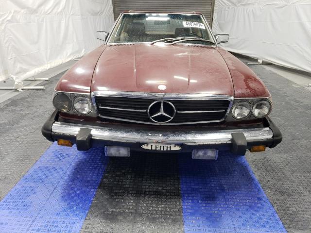 WDBBA45A5CB012439 - 1982 MERCEDES-BENZ 380 SL BURGUNDY photo 5