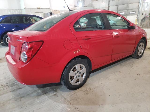 1G1JA5SH9E4147928 - 2014 CHEVROLET SONIC LS 红色 照片 3