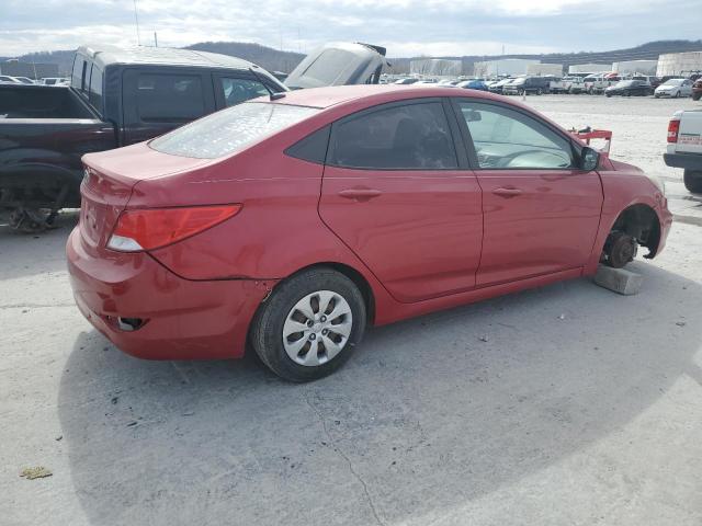 KMHCT4AE8GU078403 - 2016 HYUNDAI ACCENT SE RED photo 3