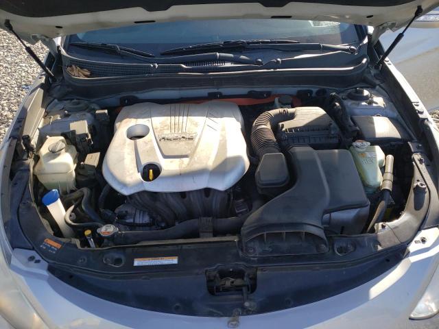 KMHEC4A49DA083817 - 2013 HYUNDAI SONATA HYBRID SILVER photo 11