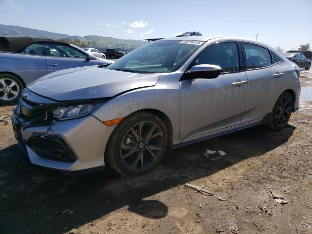 SHHFK7H47KU414898 - 2019 HONDA CIVIC SPORT 银色 照片 1
