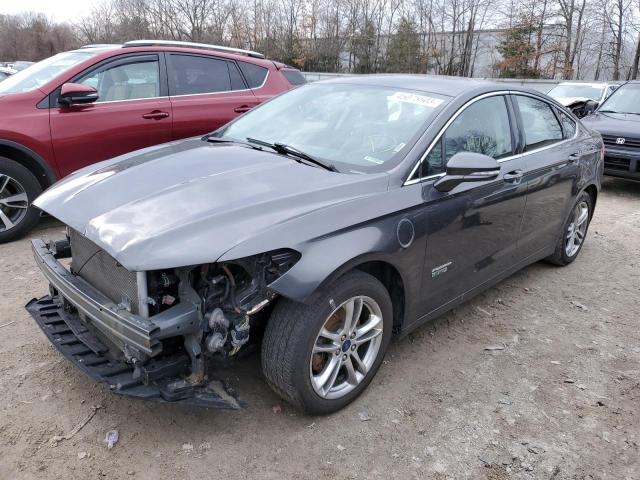 3FA6P0SU1FR115341 - 2015 FORD FUSION TITANIUM PHEV GRAY photo 1