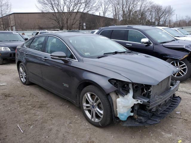 3FA6P0SU1FR115341 - 2015 FORD FUSION TITANIUM PHEV GRAY photo 4